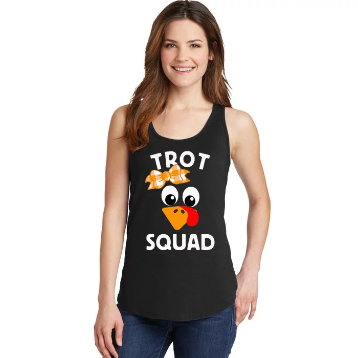 Thanksgiving Day Running Turkey Trot Squad Ladies Essential Tank