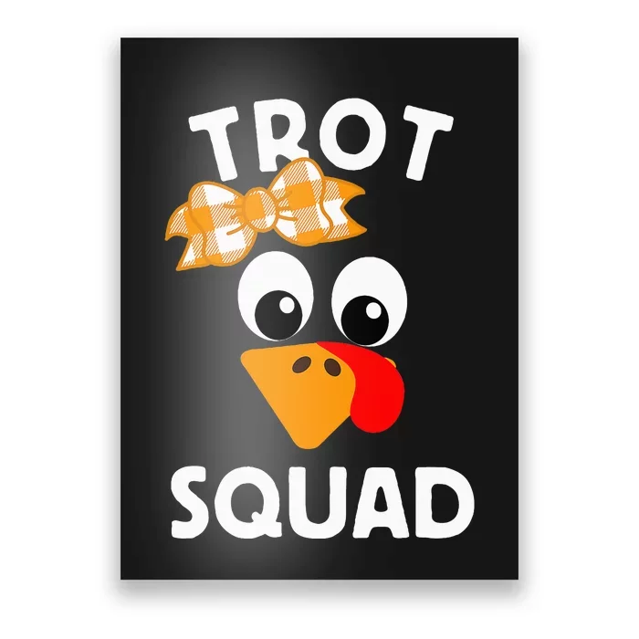 Thanksgiving Day Running Turkey Trot Squad Poster