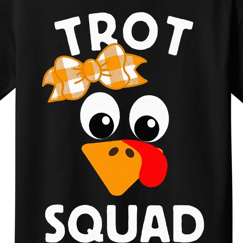 Thanksgiving Day Running Turkey Trot Squad Kids T-Shirt