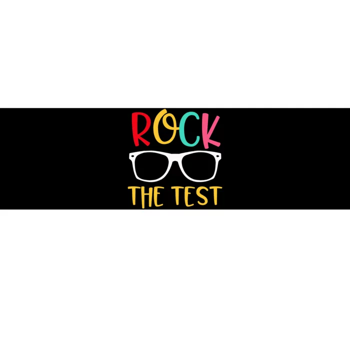 Test Day Rock The Test Teacher Testing Day Funny Teacher Bumper Sticker