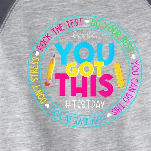 Test Day Rock The Test Teacher Testing Day You Got This Toddler Fine Jersey T-Shirt