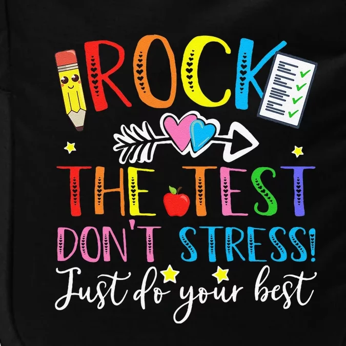 Test Day Rock The Test Teacher Testing Day Impact Tech Backpack