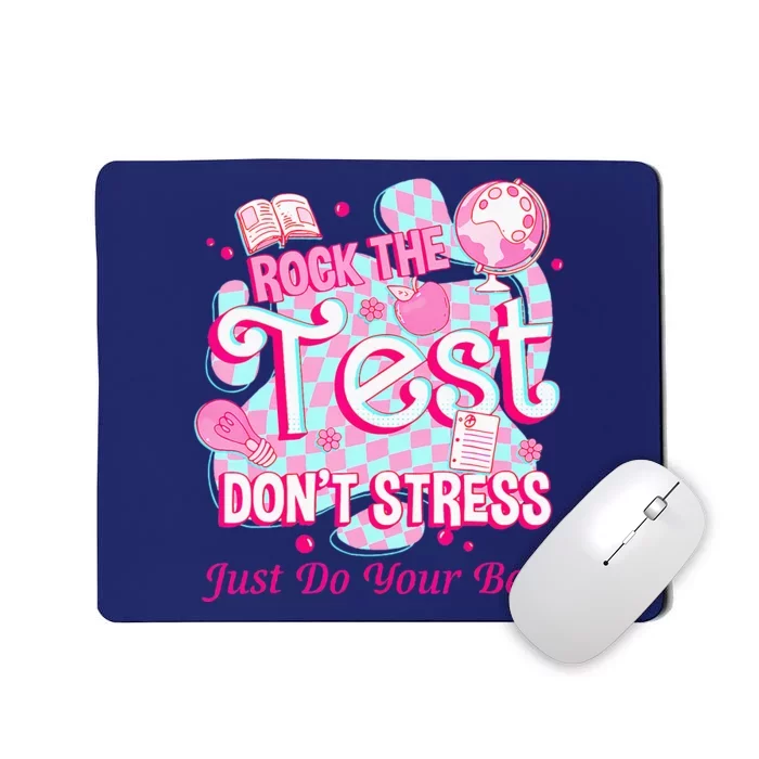 Testing Day Rock The Test Motivational For Teacher Student Mousepad