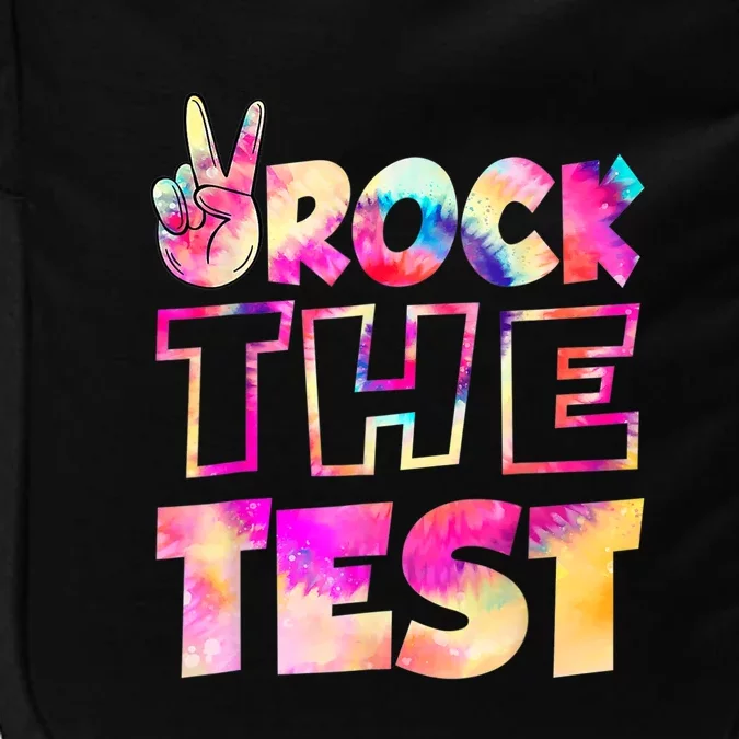 Tie Dye Rock The Test Teacher Lover Impact Tech Backpack