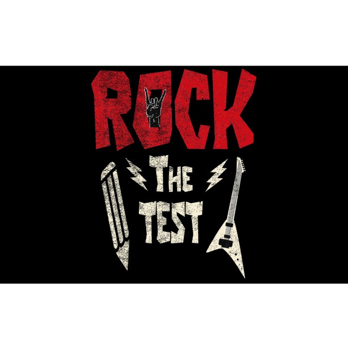 Test Day Rock The Funny Rock Teacher Student Testing Exam Bumper Sticker