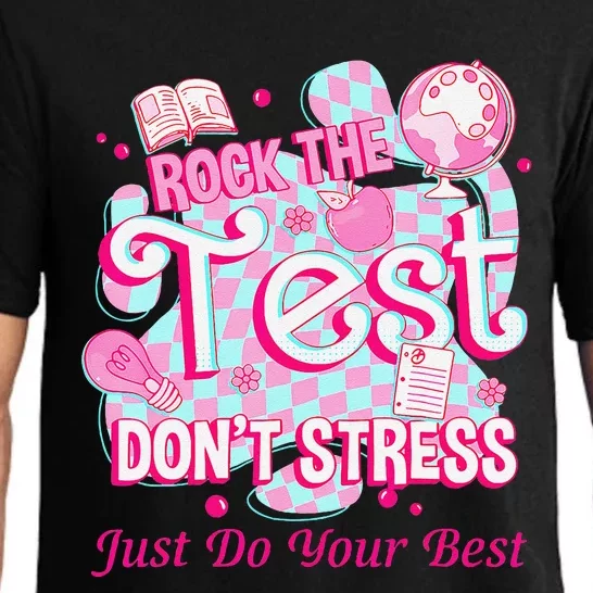 Testing Day Rock The Test Motivational For Teacher Student Pajama Set