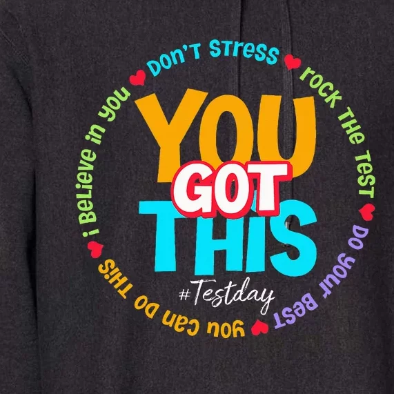 Test Day Rock The Test Teacher Testing Day You Got This Premium Hoodie