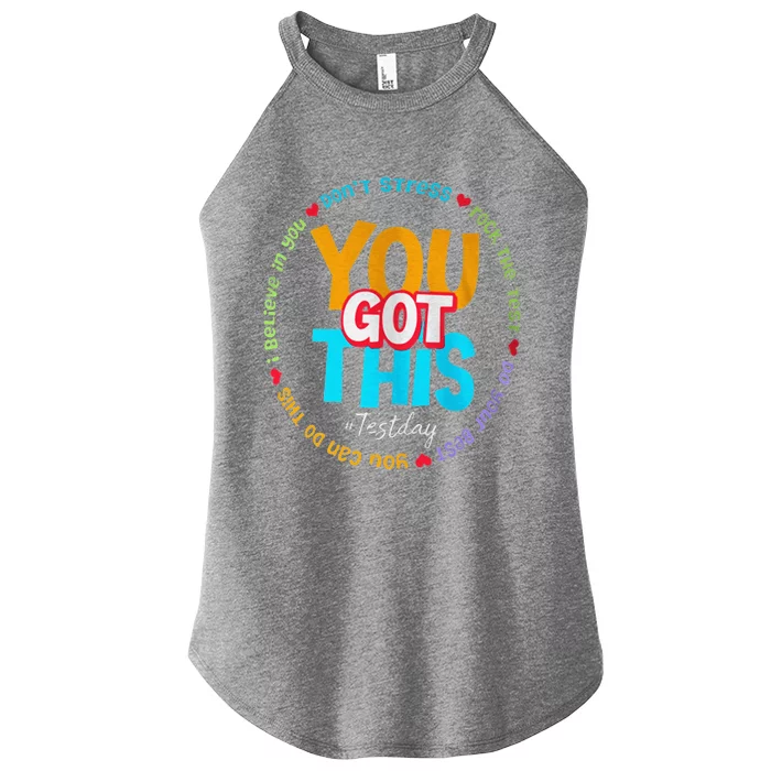 Test Day Rock The Test Teacher Te Day You Got This Women’s Perfect Tri Rocker Tank