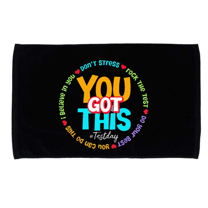 Test Day Rock The Test Teacher Testing Day You Got This Microfiber Hand Towel