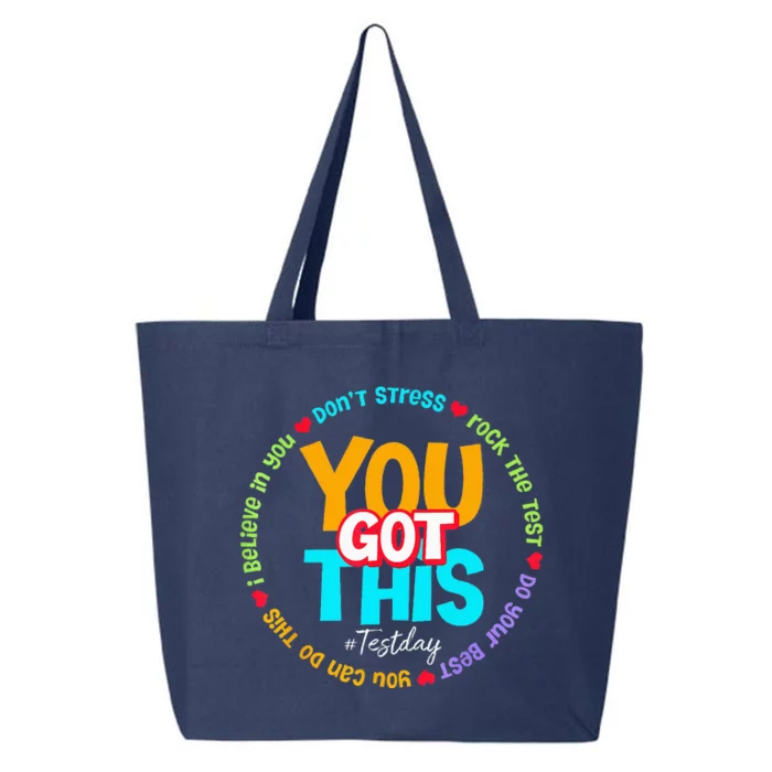 Test Day Rock The Test Teacher Testing Day You Got This 25L Jumbo Tote