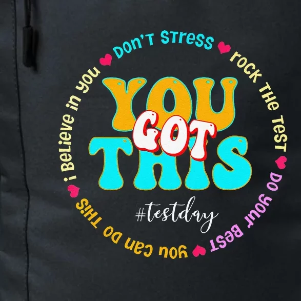 Test Day Rock The Test Teacher Testing Day You Got This Daily Commute Backpack