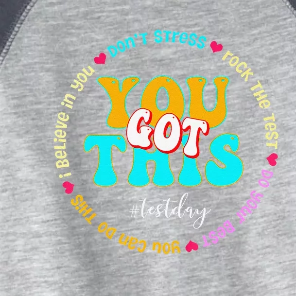 Test Day Rock The Test Teacher Testing Day You Got This Toddler Fine Jersey T-Shirt