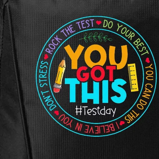 Test Day Rock The Test Teacher Testing Day You Got This City Backpack