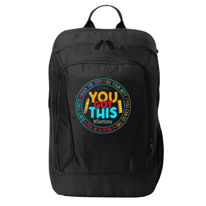 Test Day Rock The Test Teacher Testing Day You Got This City Backpack