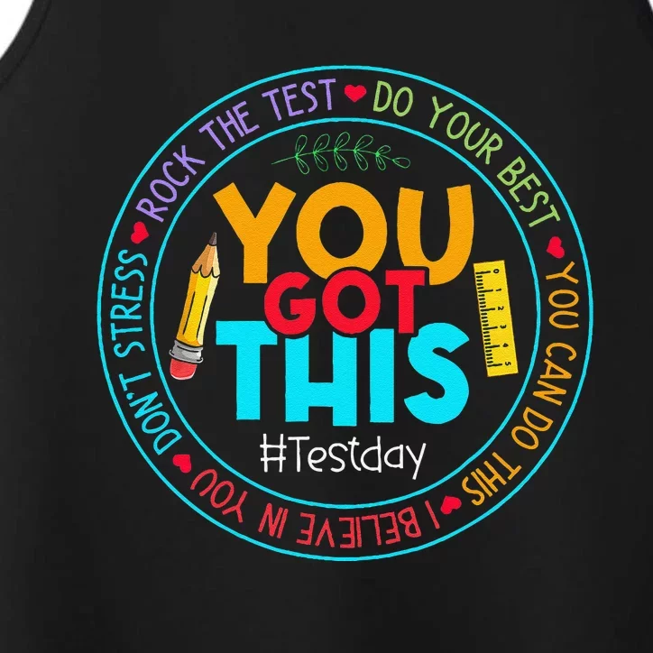 Test Day Rock The Test Teacher Testing Day You Got This Performance Tank