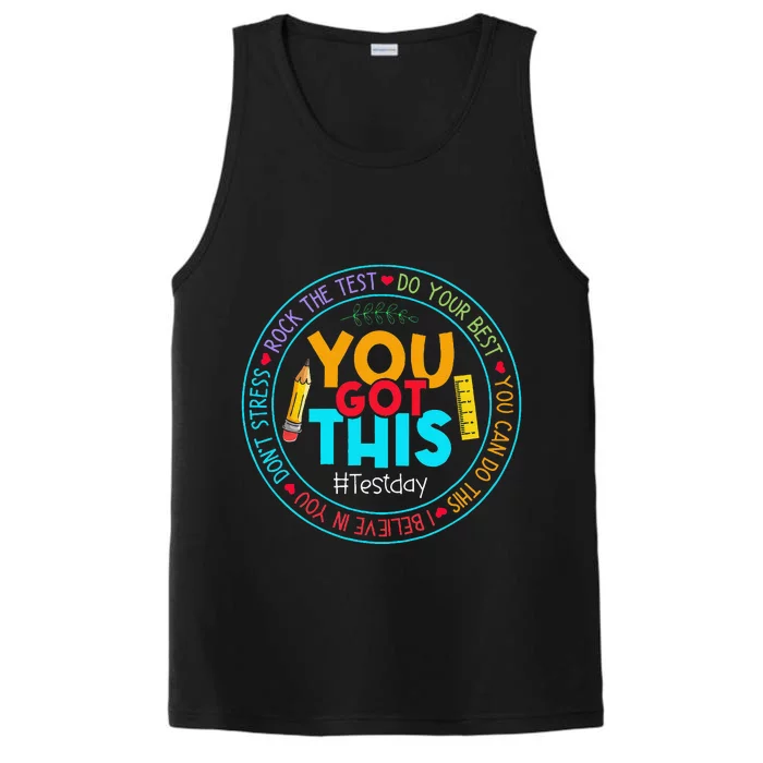 Test Day Rock The Test Teacher Testing Day You Got This Performance Tank