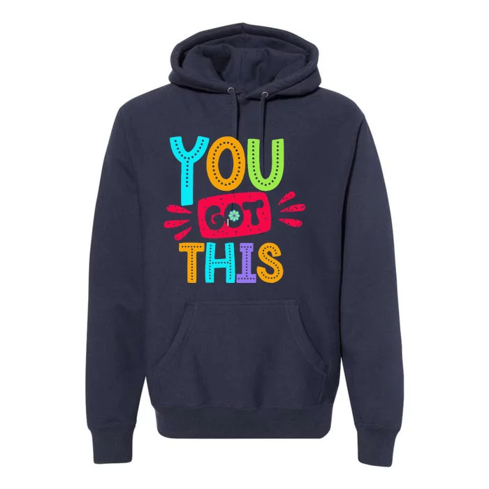 Test Day Rock The Test Teacher Testing Day You Got This Premium Hoodie