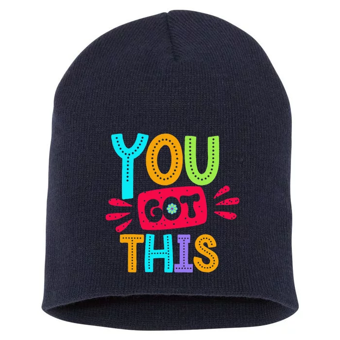 Test Day Rock The Test Teacher Testing Day You Got This Short Acrylic Beanie