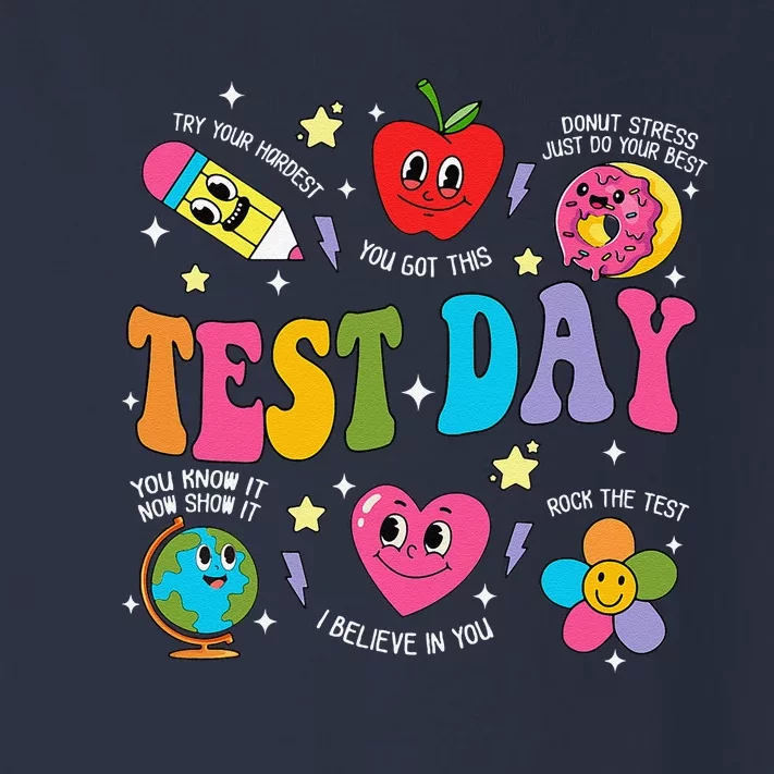 Test Day Rock The Test Testing Day Motivational Teacher Toddler Long Sleeve Shirt