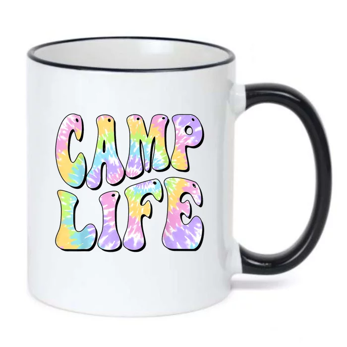 Tie Die Retro Camping Summer For Girl Summer Camp Life Gift Black Color Changing Mug