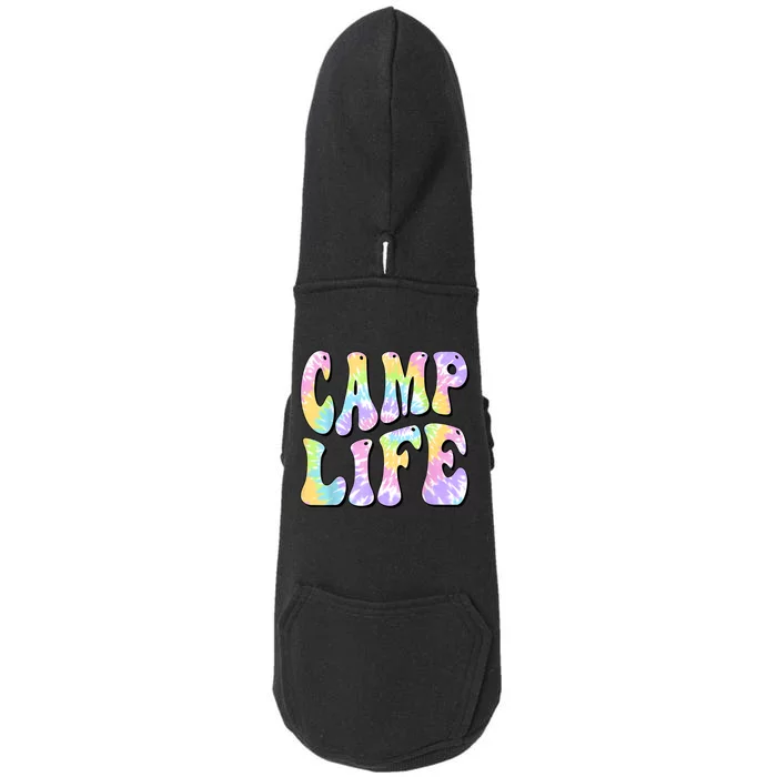 Tie Die Retro Camping Summer For Girl Summer Camp Life Gift Doggie 3-End Fleece Hoodie