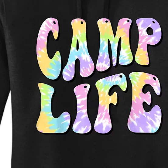 Tie Die Retro Camping Summer For Girl Summer Camp Life Gift Women's Pullover Hoodie