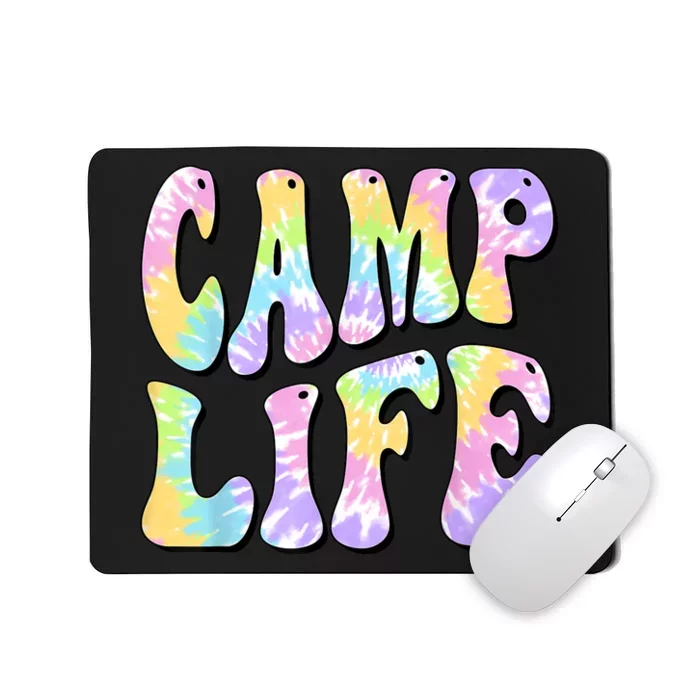 Tie Die Retro Camping Summer For Girl Summer Camp Life Gift Mousepad