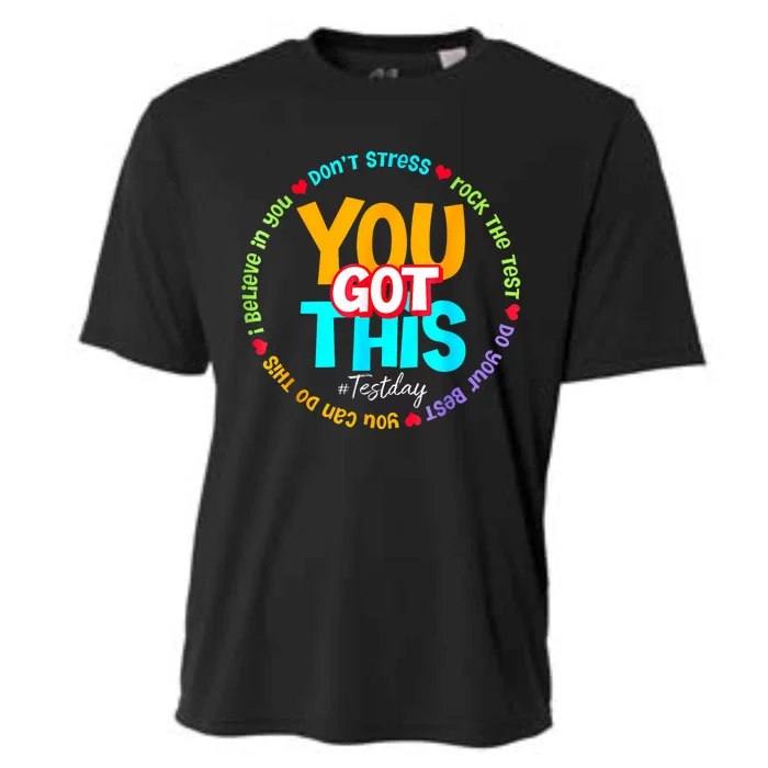 Test Day Rock The Test Teacher Te Day You Got This Cooling Performance Crew T-Shirt