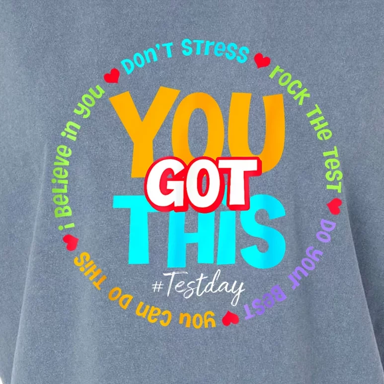 Test Day Rock The Test Teacher Te Day You Got This Garment-Dyed Women's Muscle Tee