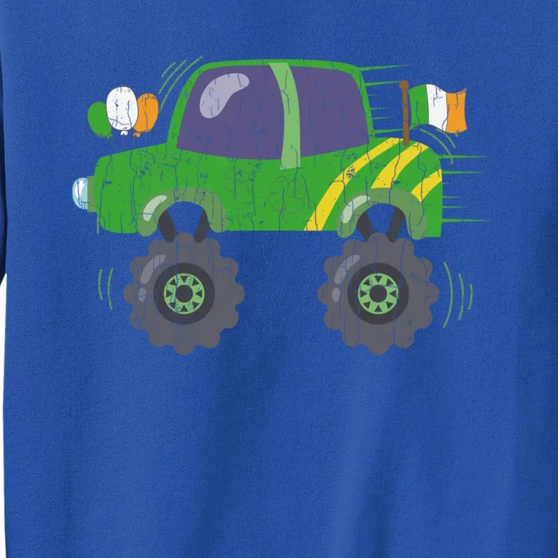 Truck Driver Racer Funny Saint Patricks Day Graphic Gift Tall Sweatshirt