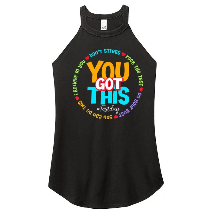 Test Day Rock The Test Teacher Testing Day You Got This Women’s Perfect Tri Rocker Tank