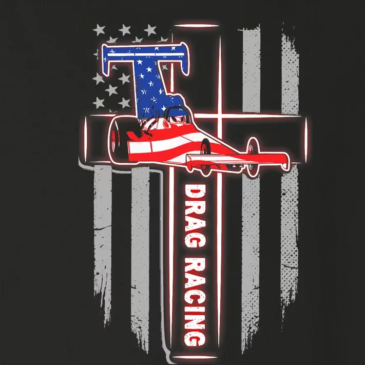 T Drag Racing A Proud Christian Lover God American Flag Toddler Long Sleeve Shirt