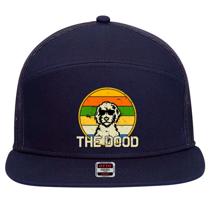 The Dood Retro Dog 7 Panel Mesh Trucker Snapback Hat