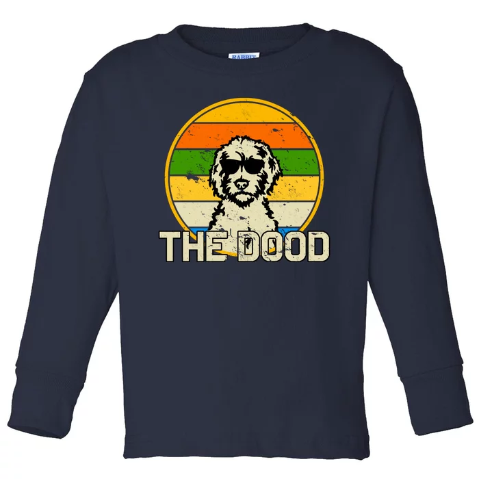 The Dood Retro Dog Toddler Long Sleeve Shirt