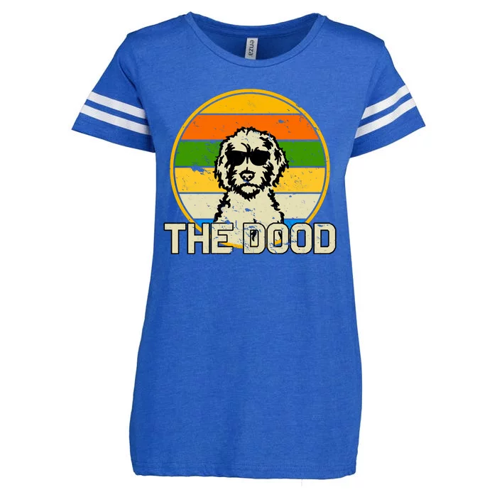 The Dood Retro Dog Enza Ladies Jersey Football T-Shirt