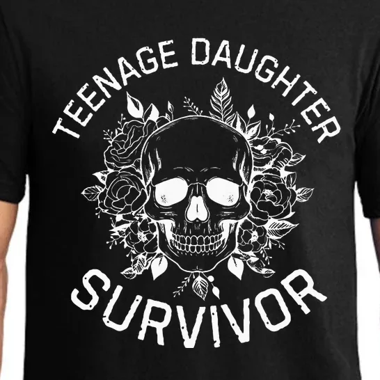 Teenage Daughter Survivor Mom & Dad Parenting Pajama Set