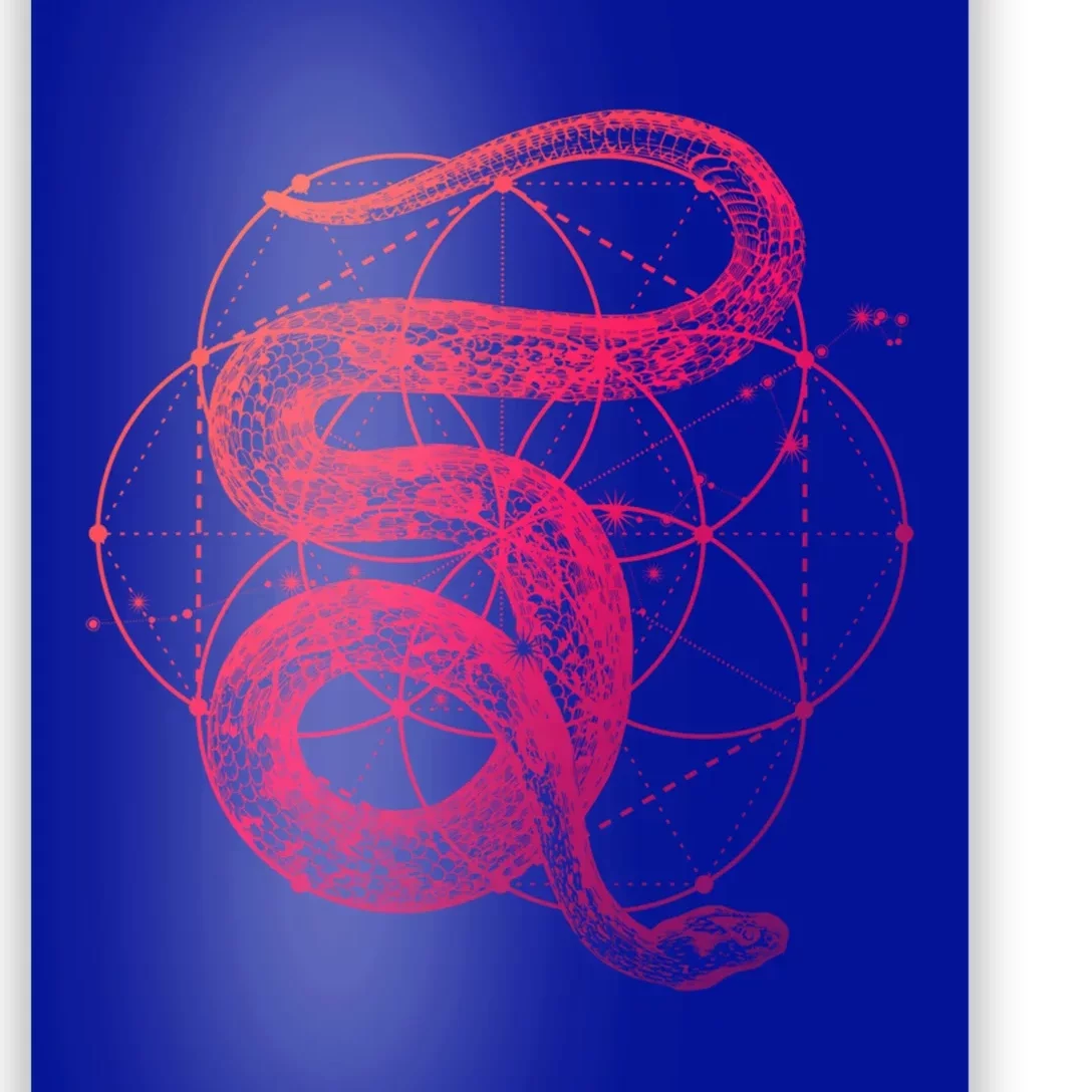 The Dharma Store Sacred Geometry Seed Of Life Snake Gift Poster