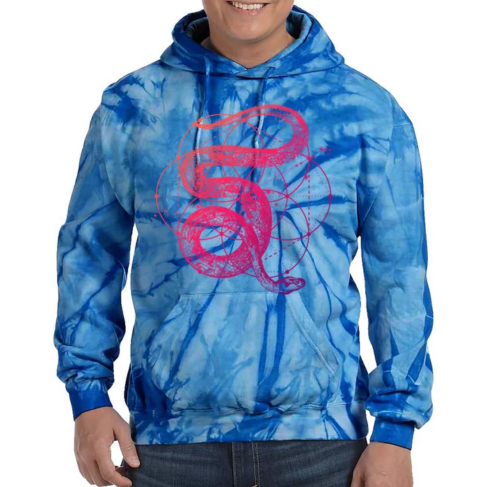 The Dharma Store Sacred Geometry Seed Of Life Snake Gift Tie Dye Hoodie