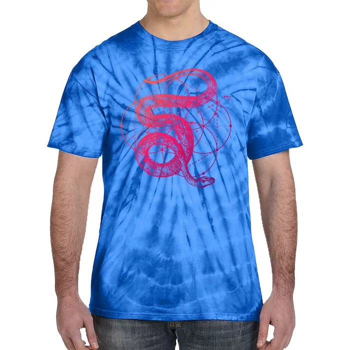 The Dharma Store Sacred Geometry Seed Of Life Snake Gift Tie-Dye T-Shirt