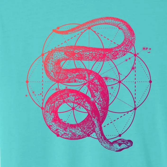 The Dharma Store Sacred Geometry Seed Of Life Snake Gift ChromaSoft Performance T-Shirt