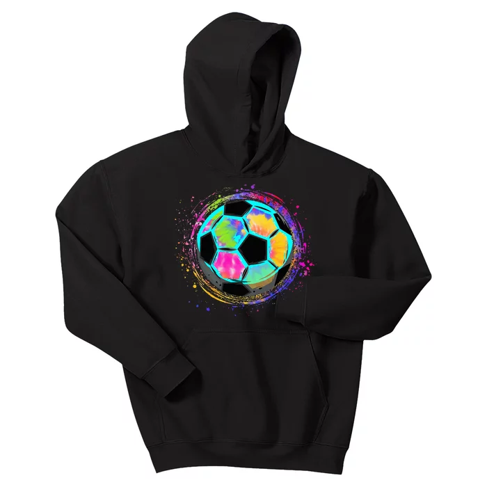 Tie Dye Soccer Ball For All Soccer Lovers Kids Hoodie