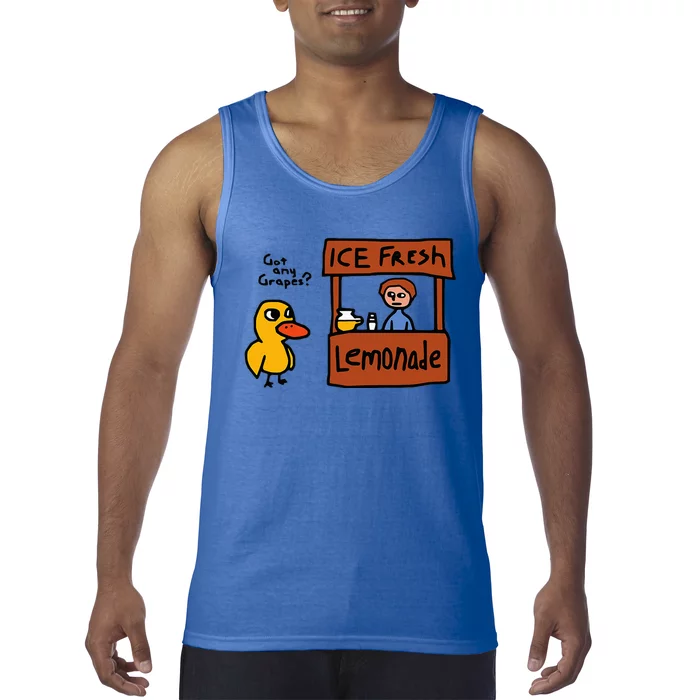 The Duck Song Got Any Grapes Funny Meme Tank Top