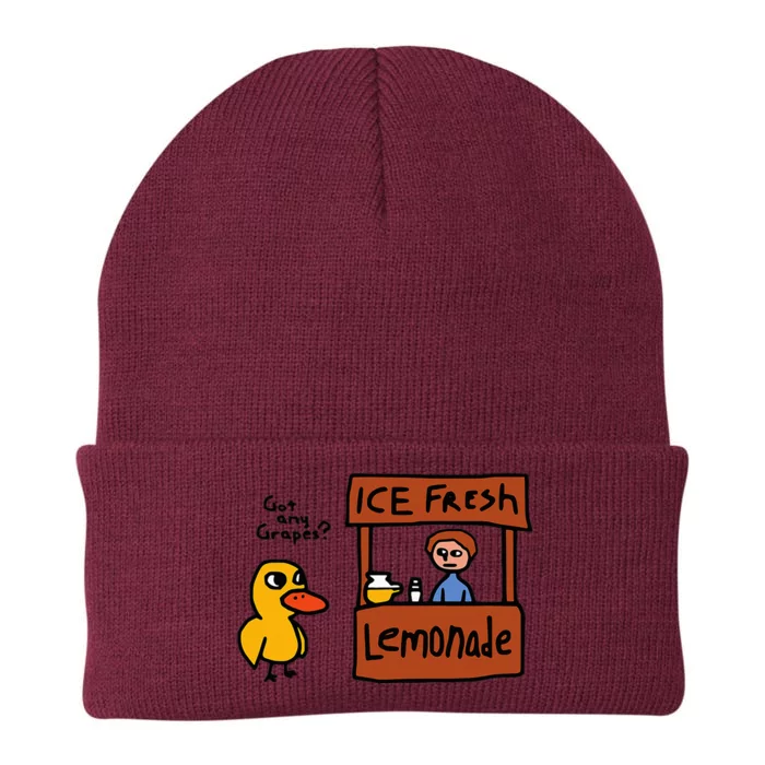 The Duck Song Got Any Grapes Funny Meme Knit Cap Winter Beanie