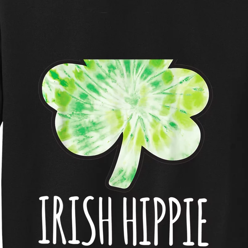 Tie Dye Shamrock Irish Hippie Clover Saint Patricks Day Sweatshirt