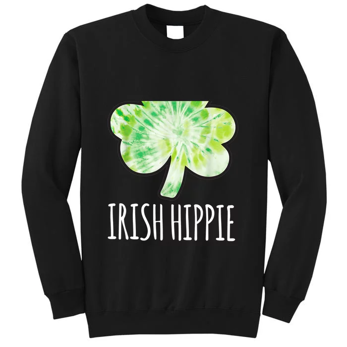 Tie Dye Shamrock Irish Hippie Clover Saint Patricks Day Sweatshirt