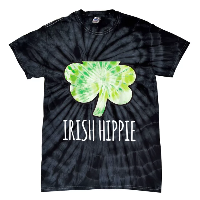 Tie Dye Shamrock Irish Hippie Clover Saint Patricks Day Tie-Dye T-Shirt