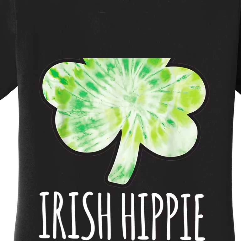 Tie Dye Shamrock Irish Hippie Clover Saint Patricks Day Women's T-Shirt