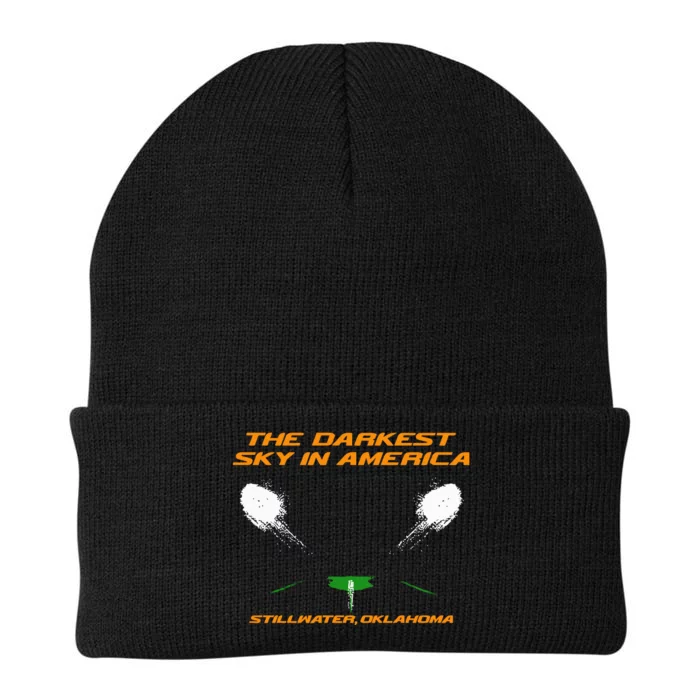 The Darkest Sky In America Stillwater Oklahoma Knit Cap Winter Beanie