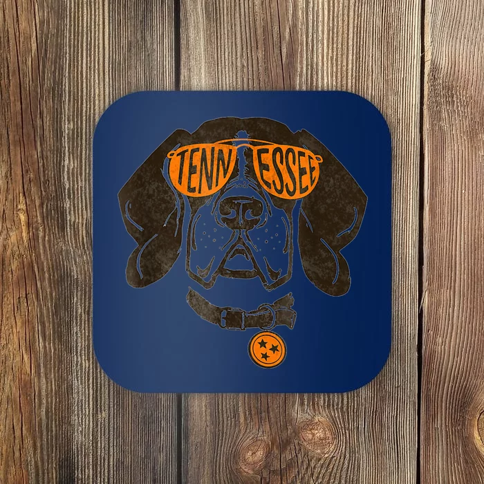 Tennessee Dog Sport Lovers | Tennessee Tri Stars Flag Coaster