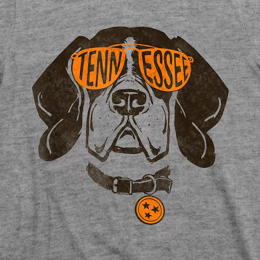 Tennessee Dog Sport Lovers | Tennessee Tri Stars Flag T-Shirt